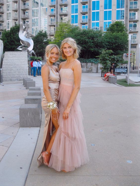 Charming Prom Dress Pink Evening Dress - FashionDia