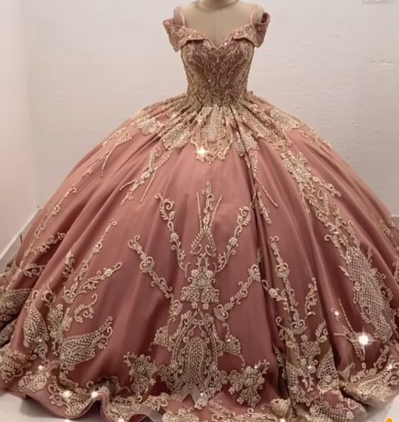 Pink Ball Gown Wedding Dress tulle Prom Dresses - VelvetHem