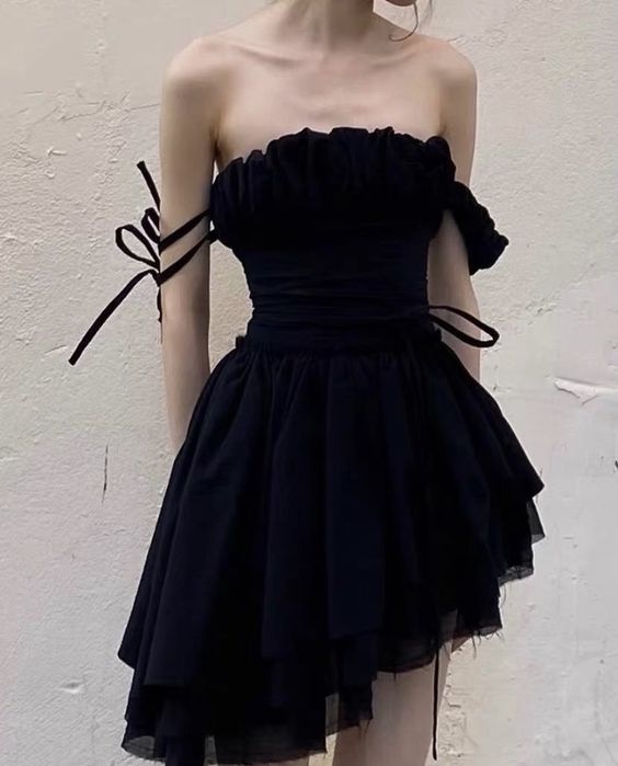 Black Mini Party Dress,Cocktail Dresses