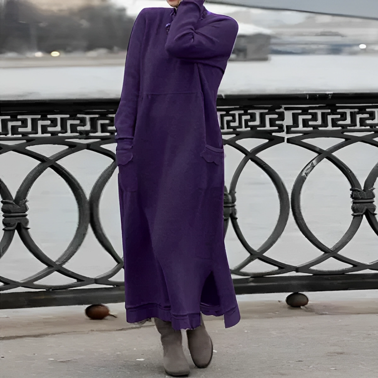Virginia Boutique Cozy Belly Covering Dress Statement Occasion Edit