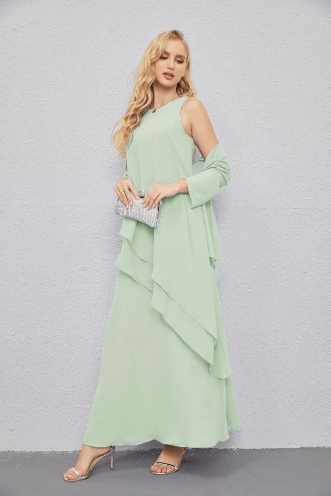 Mother of Bride Dresses with Open Front Lightweight Cardigan Formal Prom Gown 28081 by numbersea
