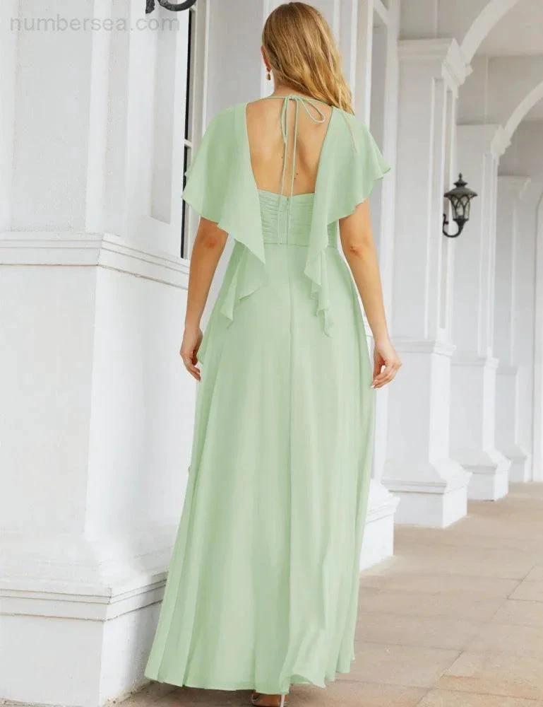 ZapDress Bridesmaid Dresses Backless Formal Prom Gowns for Evening Party Mother of The Bride Dress 28040 (ZD16998)