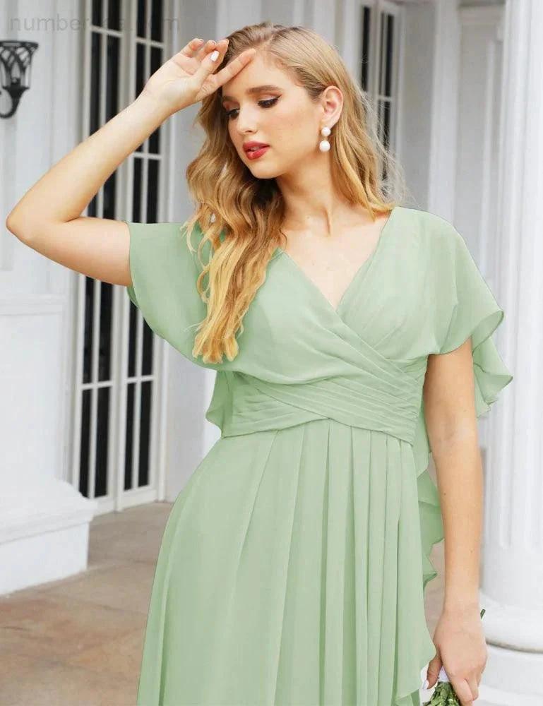 ZapDress Bridesmaid Dresses Backless Formal Prom Gowns for Evening Party Mother of The Bride Dress 28040 (ZD16998)