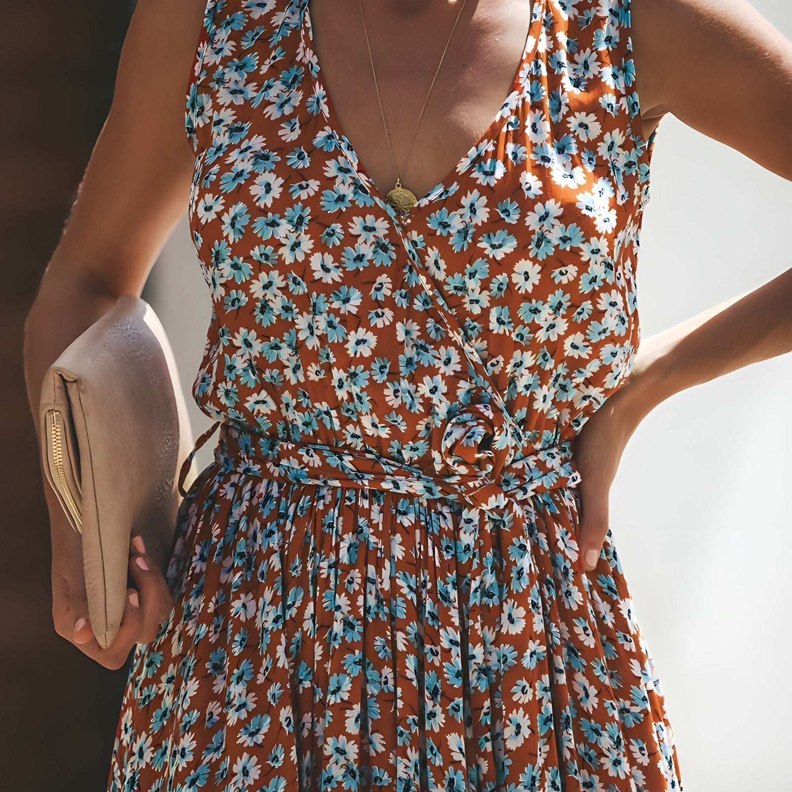 Rose Elevated Bohemian Chic Lange Dress Occasion Wear
