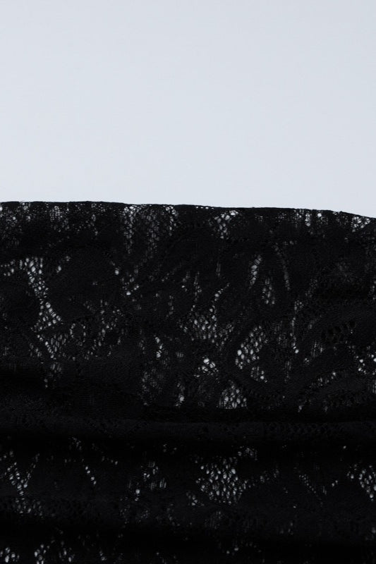 Lace Backless Long Sleeve Lace Dress - View 8 | VelvetHem