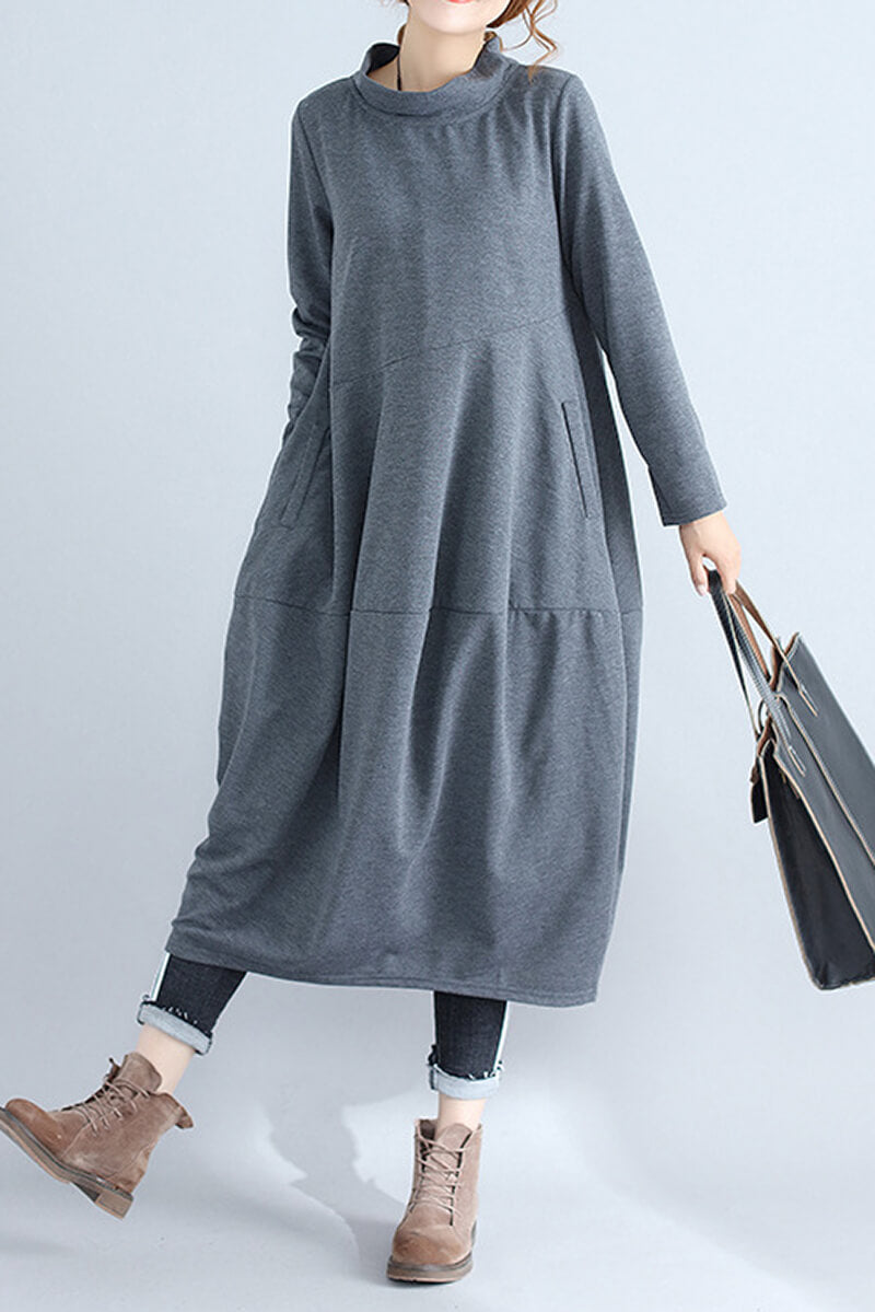 Azucena Elevated Urban Midi Comfort Dress Premium Wardrobe Essential