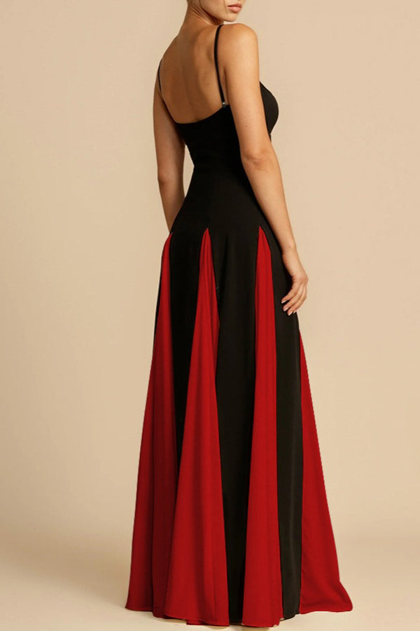 Elegant Panelled Slip Party Dress - View 5 | VelvetHem