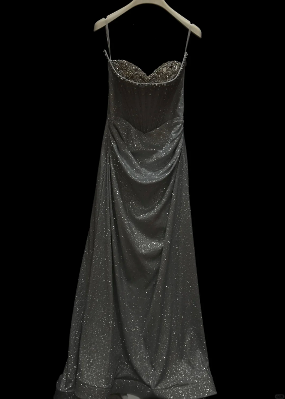 Stunning Prom Dress Sweetheart Crystal Pleated Evening Dress Gala Dress - FashionDia