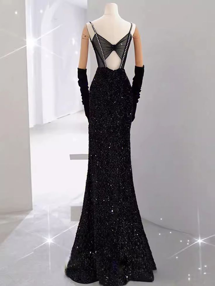 Mermaid Long Prom Dress New Arrival Sexy Slit Evening Dress Y6660 - View 3 | VelvetHem