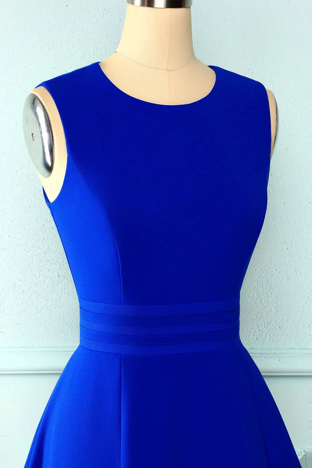 Cute Royal Blue Short Homecoming Dress 8th Graduation Dress (ZD12514)