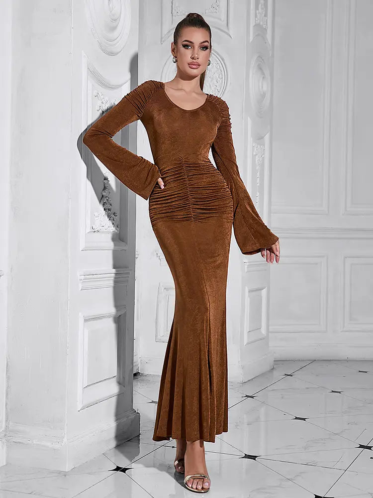 Sexy Long Sleeve Mermaid Dress