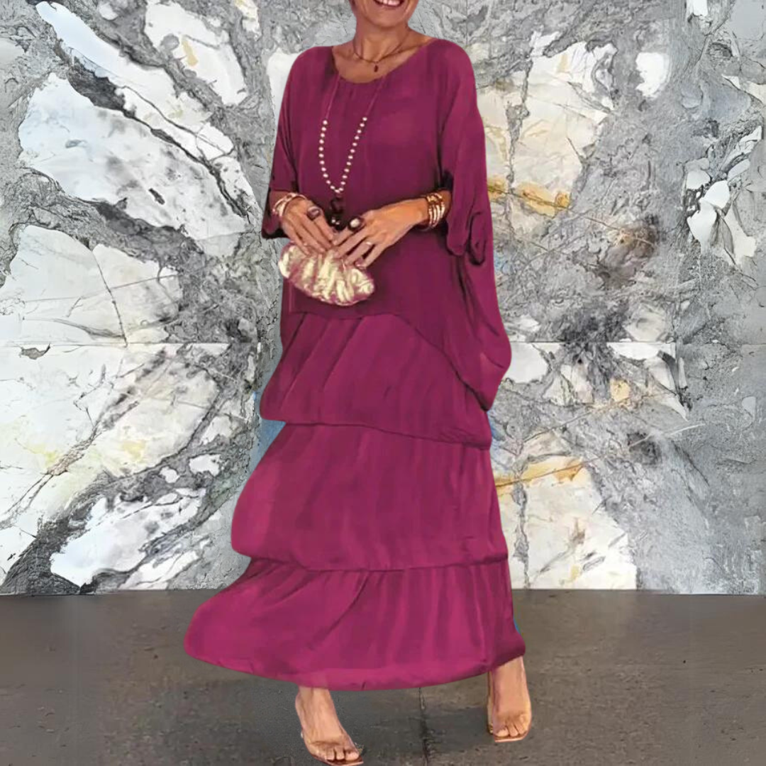 Blanca Timeless Long Dress Chic Silhouette Collection