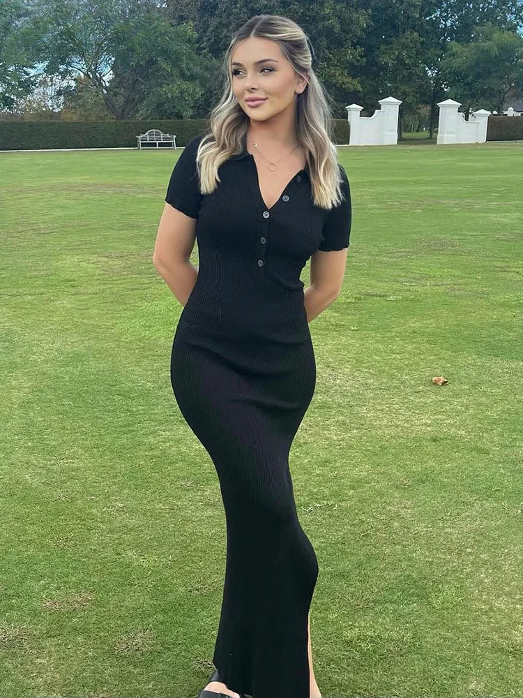 Solid Color Sleeveless Midi Dress - View 3 | VelvetHem