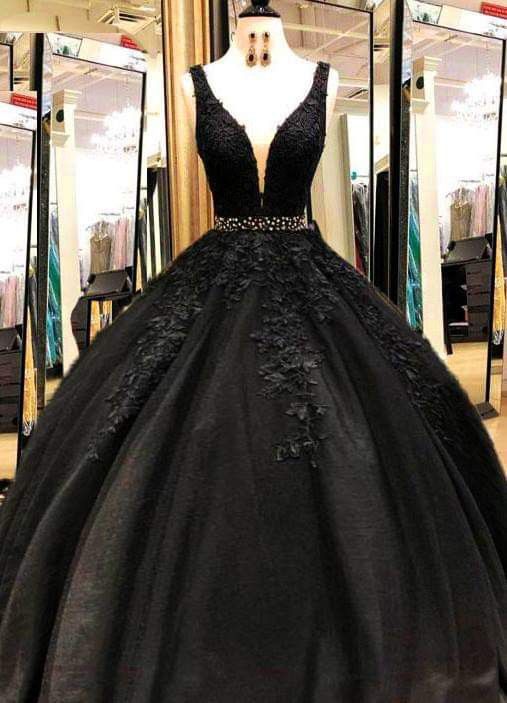 Black Prom Gown,Sexy Evening Gown Formal Dresses