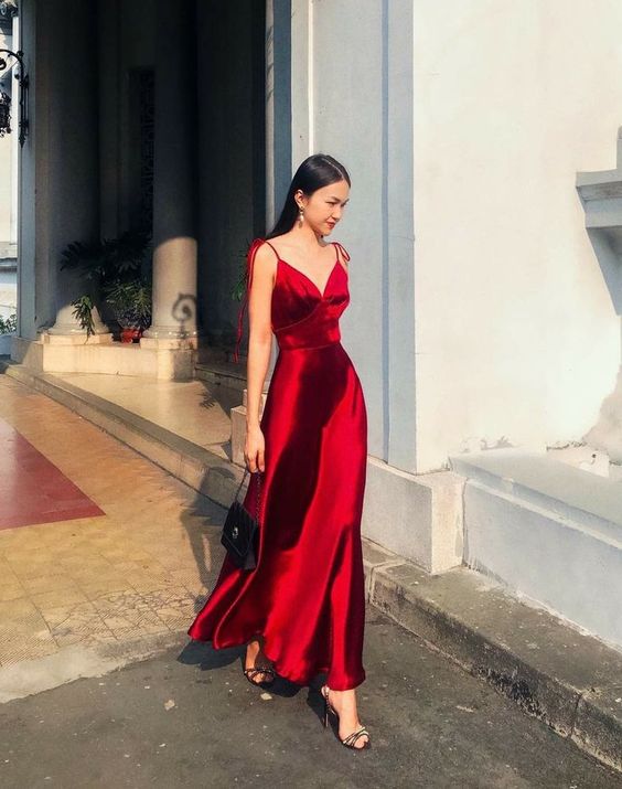 Red Prom Dress Prom Party Dress