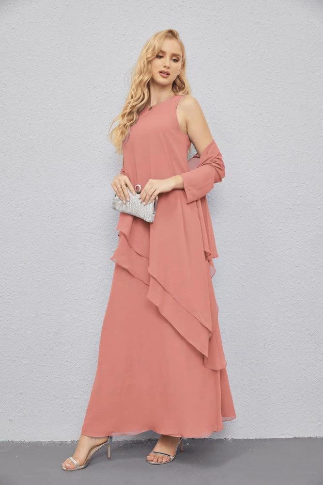 Mother of Bride Dresses with Open Front Lightweight Cardigan Formal Prom Gown 28081 by numbersea