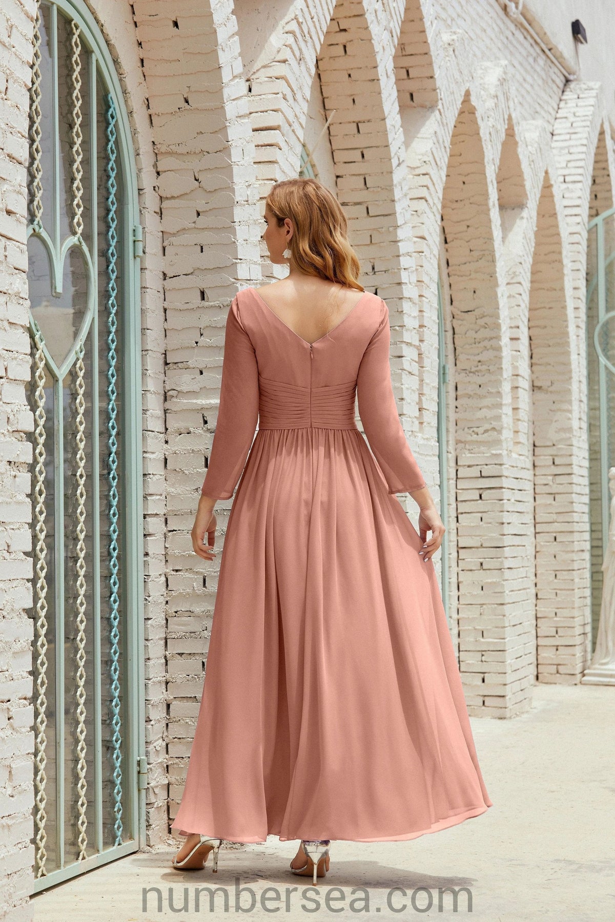 ZapDress Bridesmaid Dress Chiffon Formal Party Dress Evening Dress 28016 (ZD16992)