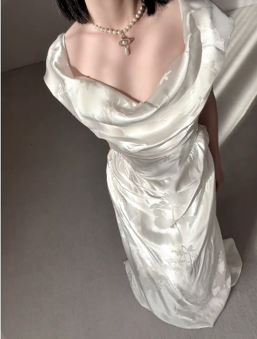 Elegant Simple Wedding Dress Formal Dress Party Dress Birthday Dress - View 4 | FashionDia