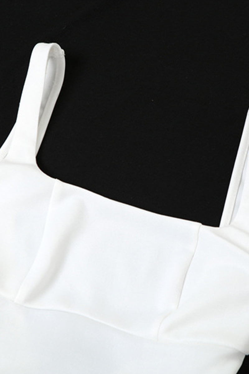 Sweet Simplicity Solid Backless With Bow Square Collar Evening Dresses - View 3 | VelvetHem