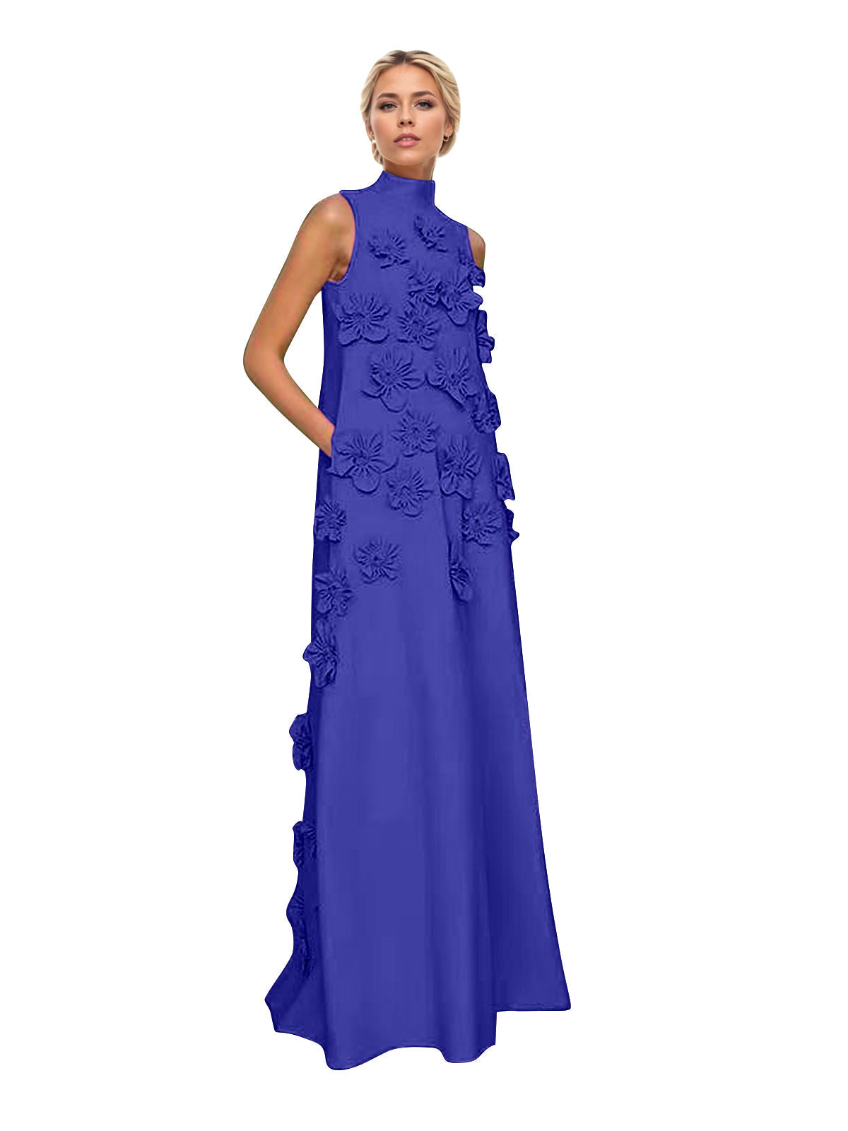 Hank Flower Embellished Maxi Dress