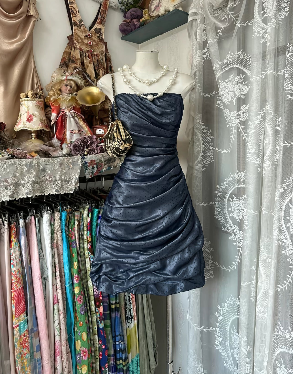 Strapless Short Homecoming Dress Dot Birthday Outfit