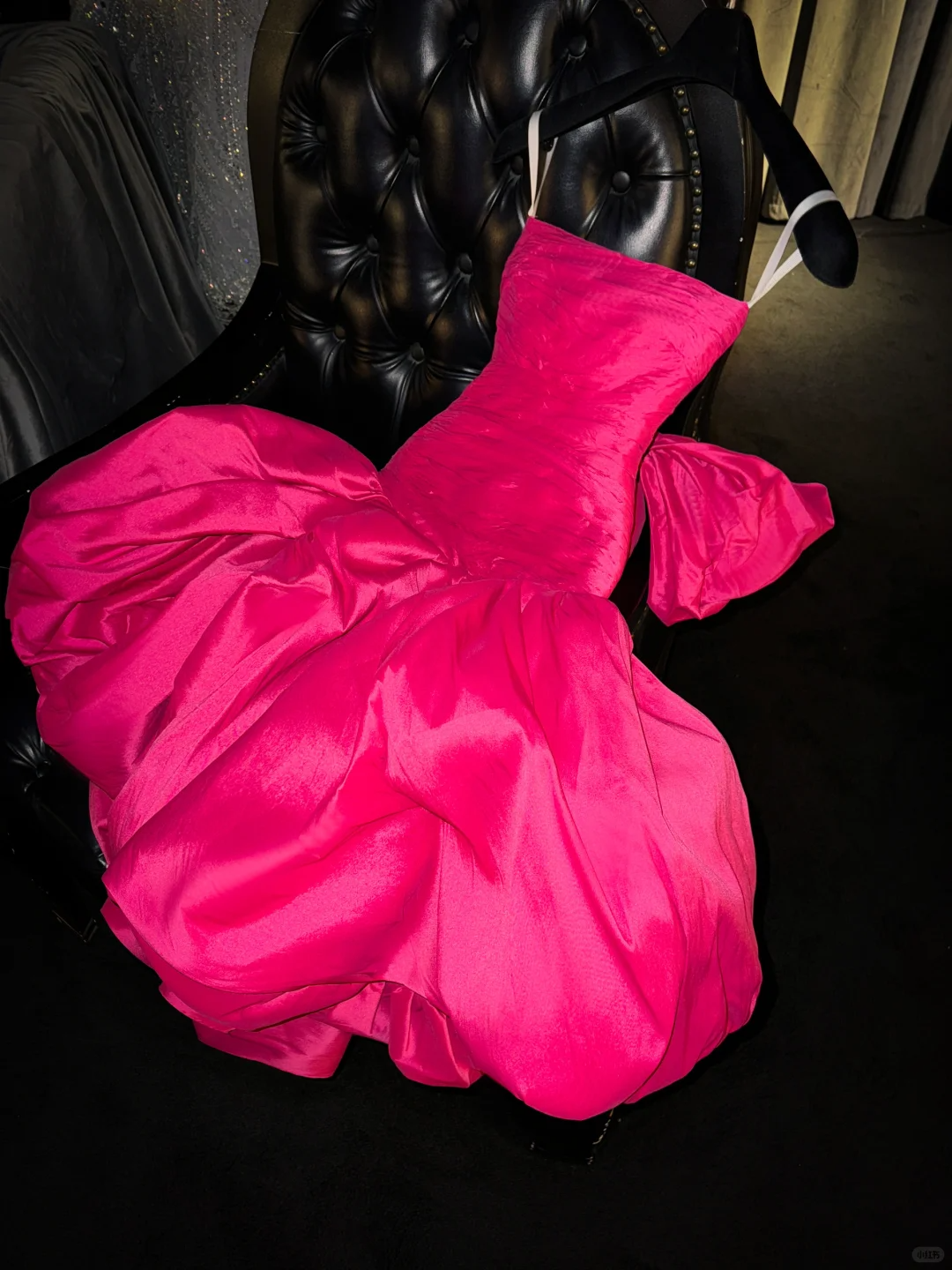 Cute Hot Pink Strapless Satin Pleated Satin Pleated A-Line Homecoming Dress Short Birthday Outfits - FashionDia