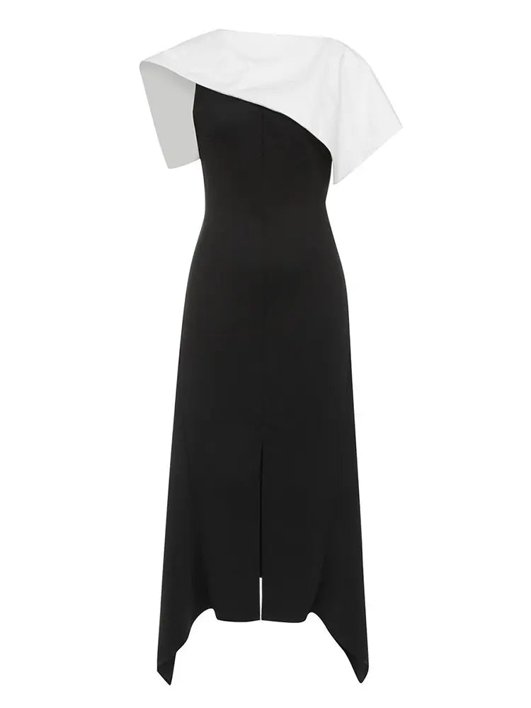 Sexy Black & White Bodycon Dress