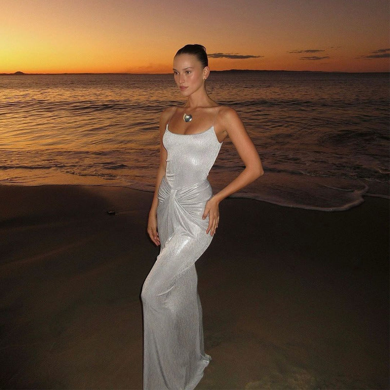 Vinson Maxi Dress Silver