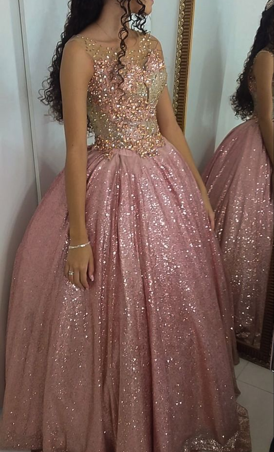 Pink Quinceanera Dress Ball Gown Sweet 15 16 Evening Dress fg6852 - VelvetHem