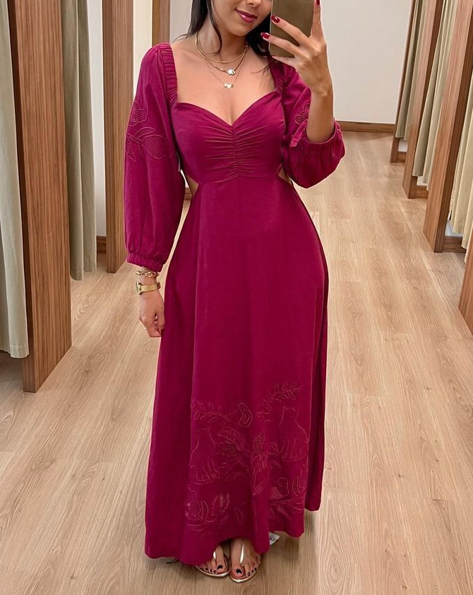A-Line Long Evening Prom Dress Gown - FashionDia
