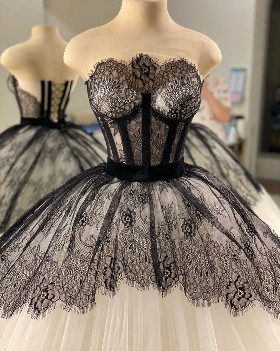 vintage prom dress, lace applique prom dresses, prom ball gown