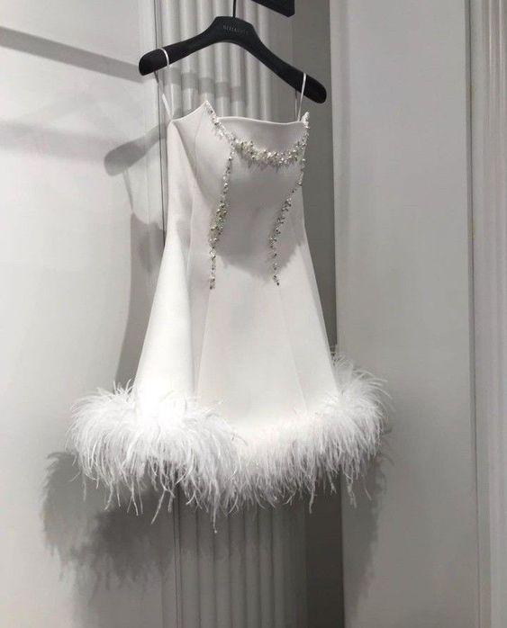 White Short Prom Dresses, Fashion Cocktail Dress