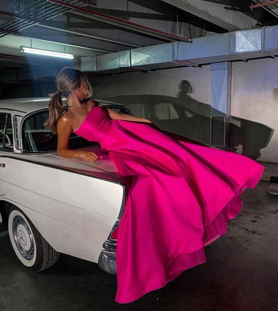 Classic pink Prom Dresses Long Party Dress Formal Dress