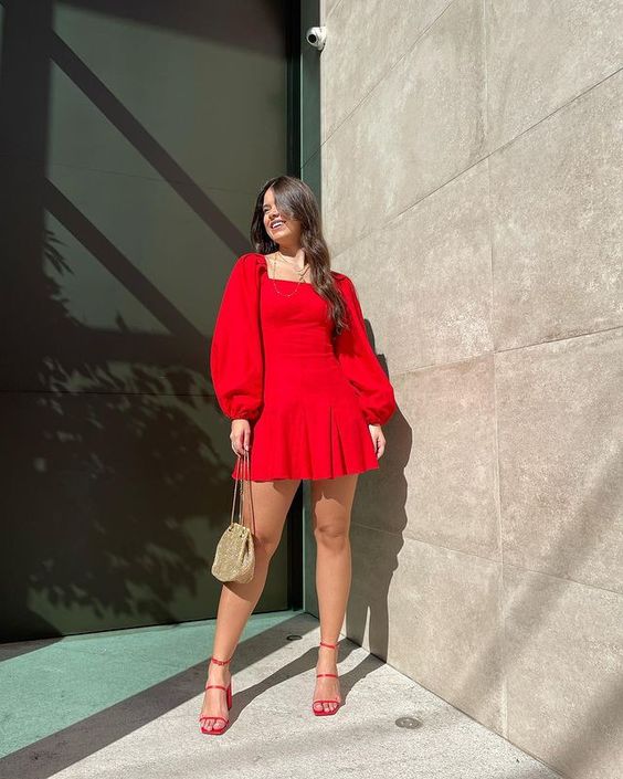 Red Homecoming Dress, Short Prom Dress