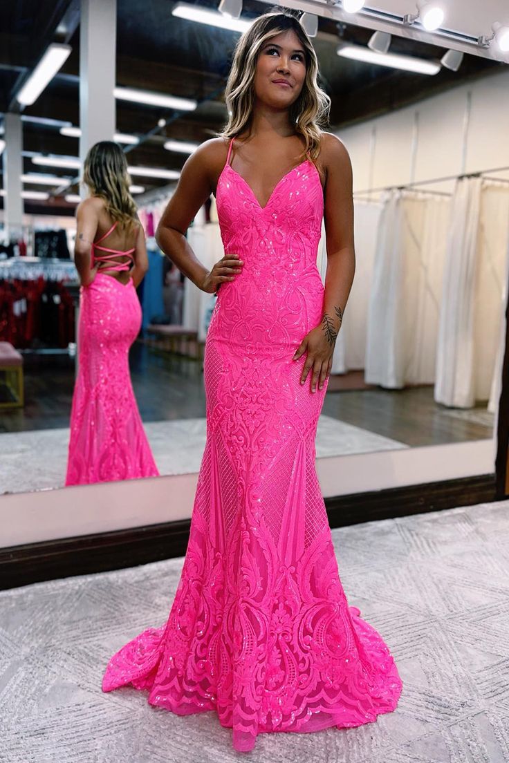 Sparkly Mermaid Backless Sequins Long Prom Dress Formal Occasion Dresses