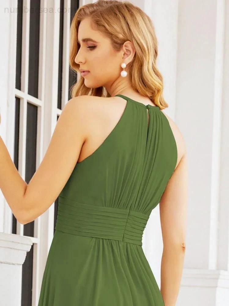 ZapDress Keyhole Bridesmaid Dresses Sleeveless Formal Evening Party Prom Gowns 28043 (ZD17032)