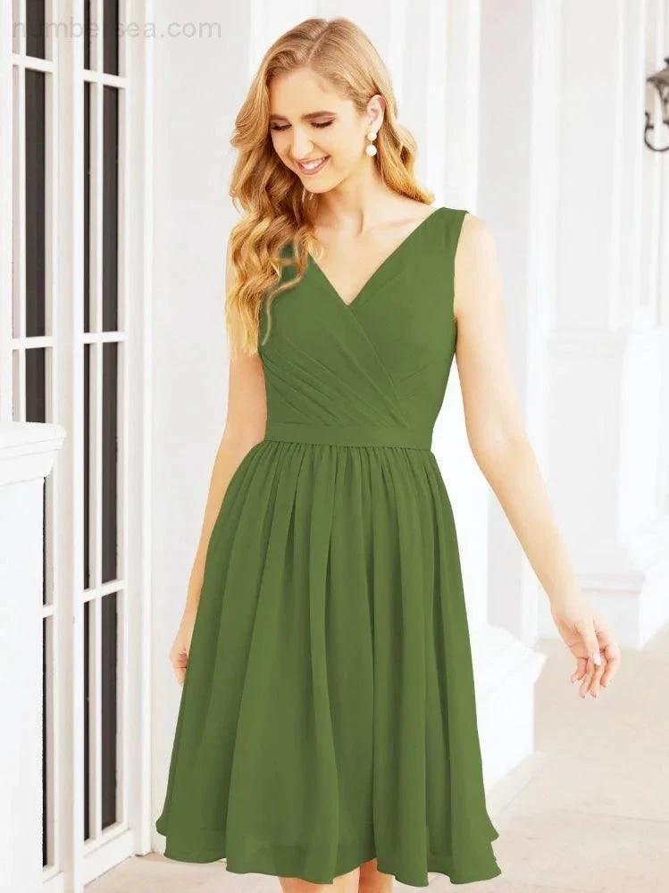 ZapDress Homecoming Dresses Knee Length Skirt V Back 28062 (ZD16943)