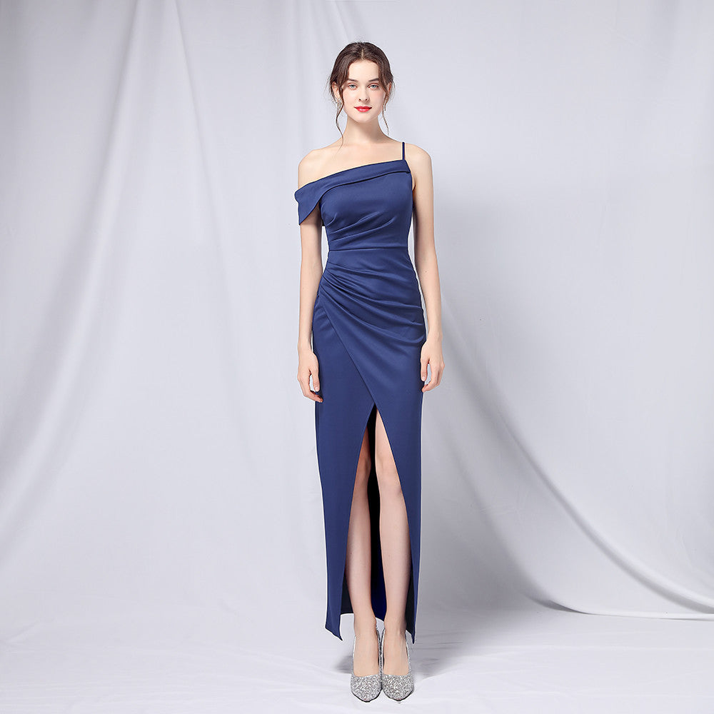 Toast Dress Bride Spring Off Shoulder Wedding Dress Slimming Cocktail Short Evening Dress - View 4 | VelvetHem