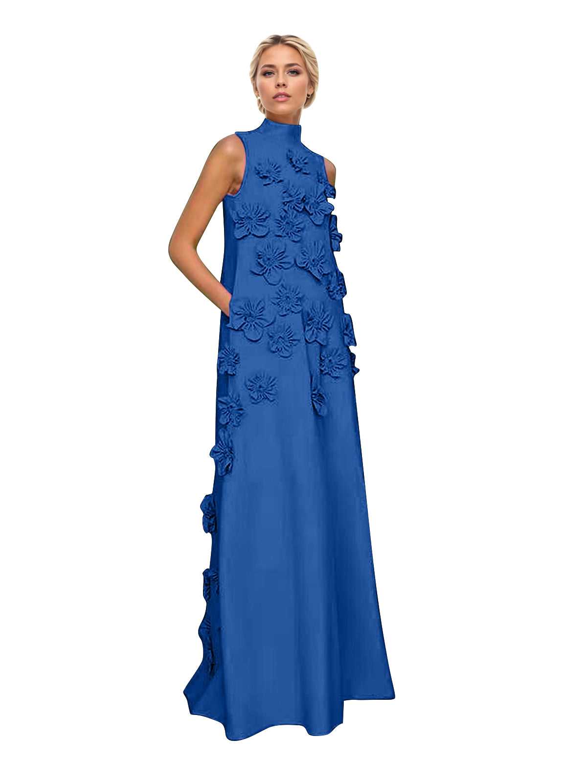 Hank Flower Embellished Maxi Dress