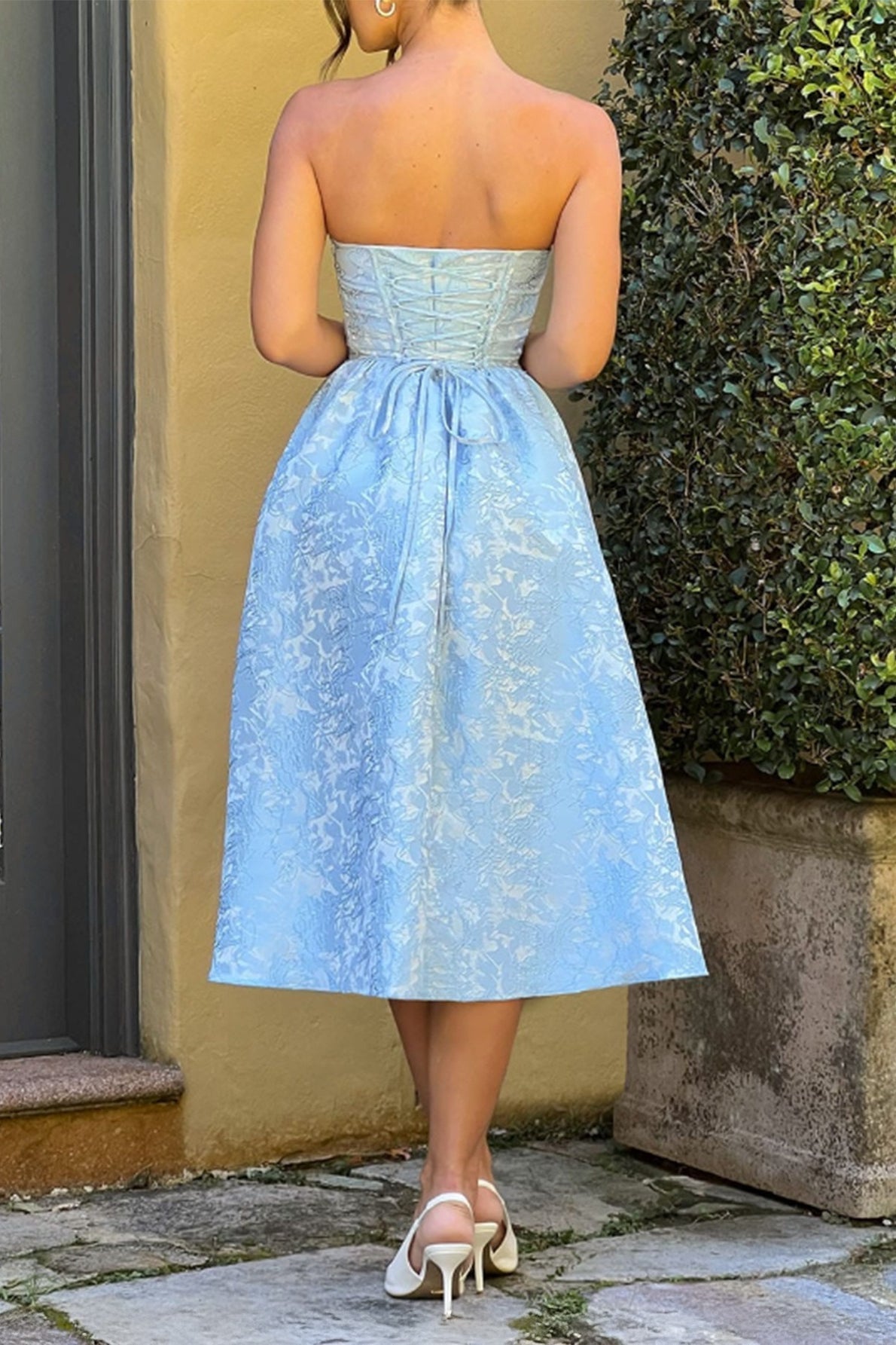 Strapless Elegant Party Dress with Premium Everyday Styling