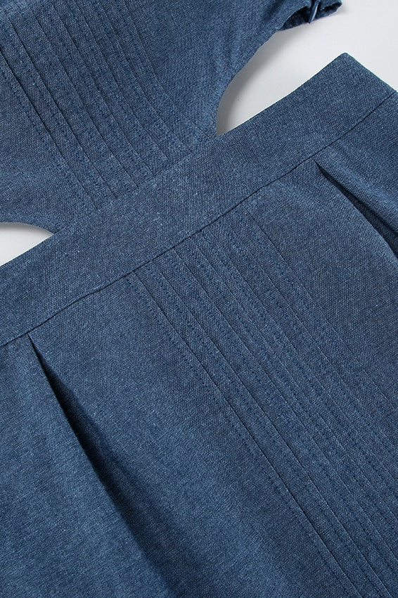 Vintage Cutout Denim Dress - View 7 | VelvetHem