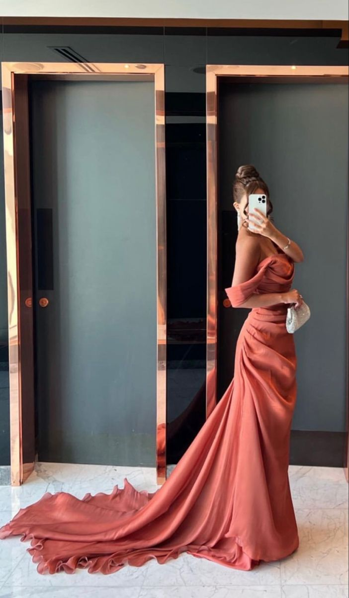 Off The Shoulder Mermaid Evening Dress With Train Y5273 - View 2 | VelvetHem