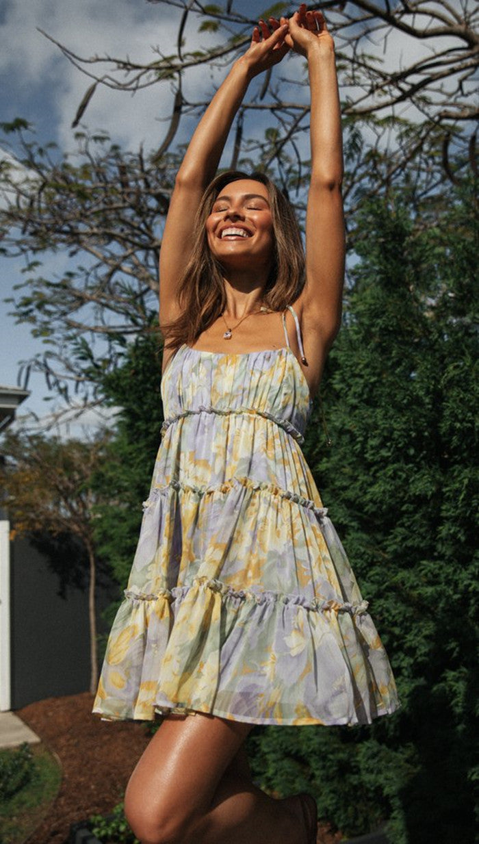 Zarita Mini Dress Yellow