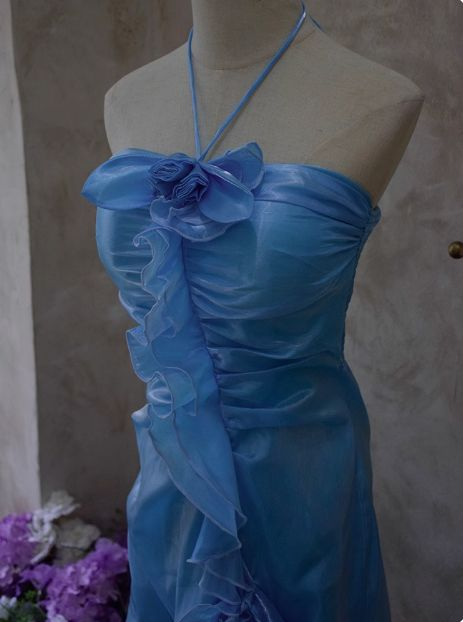 Halterneck Ruffle Birthday Dress Homecoming Dress