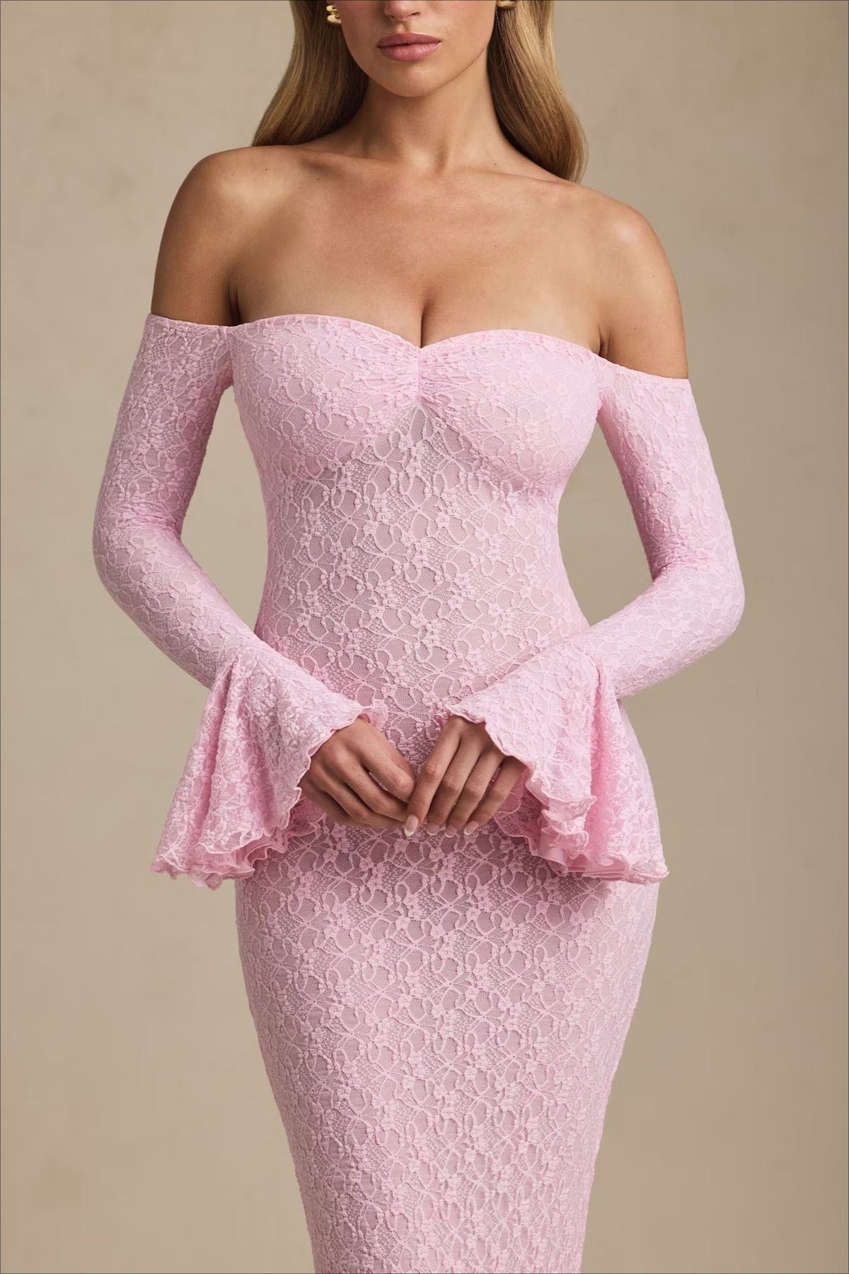 Bodycon Evening Lace Dress - View 7 | VelvetHem