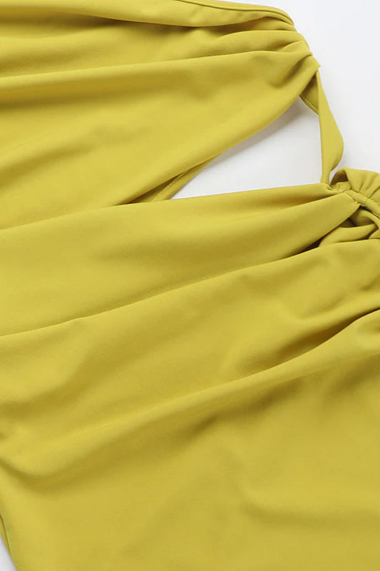 Elegant  Asymmetrical Shoulder Party Dress