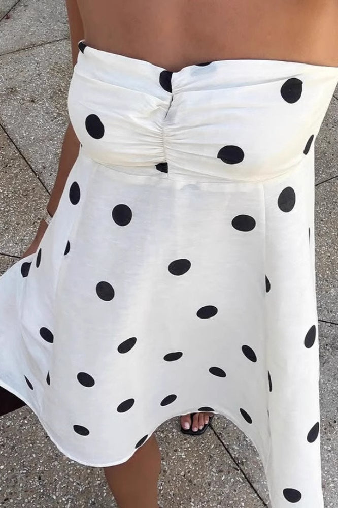 Modern Fl Polka Dots Dress for Modern Fashion Wear Boutique Fashion Style