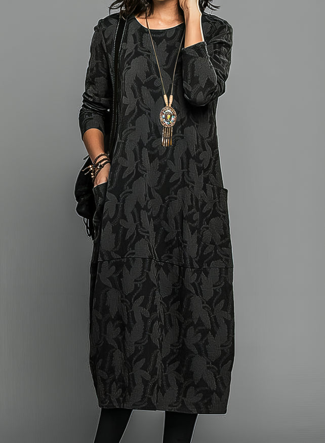 Begoña Chic Printed Dress Elevated Occasion Wear