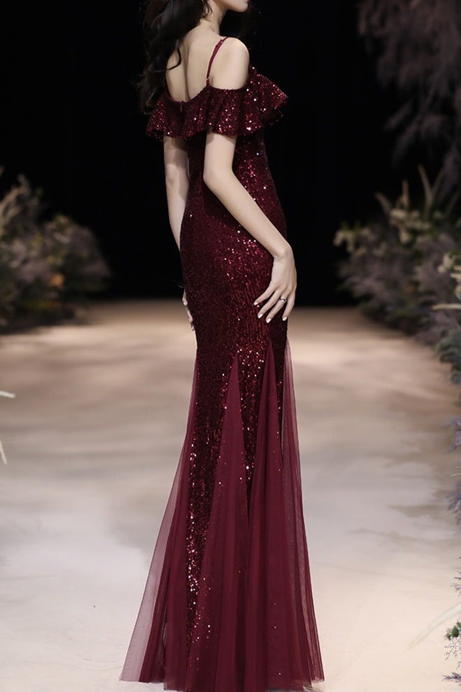 Off Shoulder Sequin Minimalist Dress for Comfort Fit Design