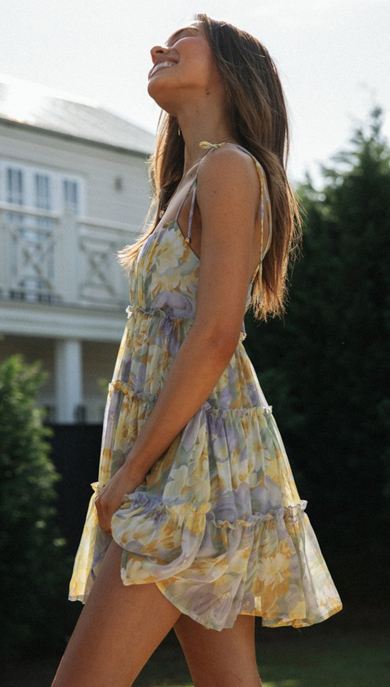 Zarita Mini Dress Yellow
